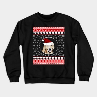 Golden Retriever Santa Hat Crewneck Sweatshirt